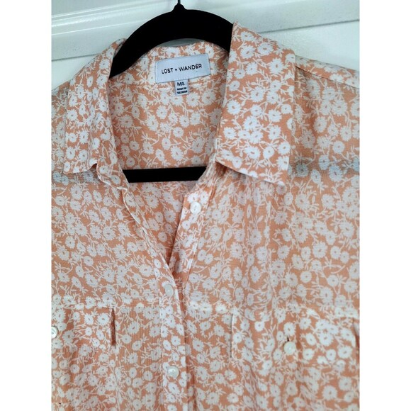 Lost + Wander The Seascape Beach Cover Up Tunic Dress Floral Print Size  M/Large - Picture 3 of 6